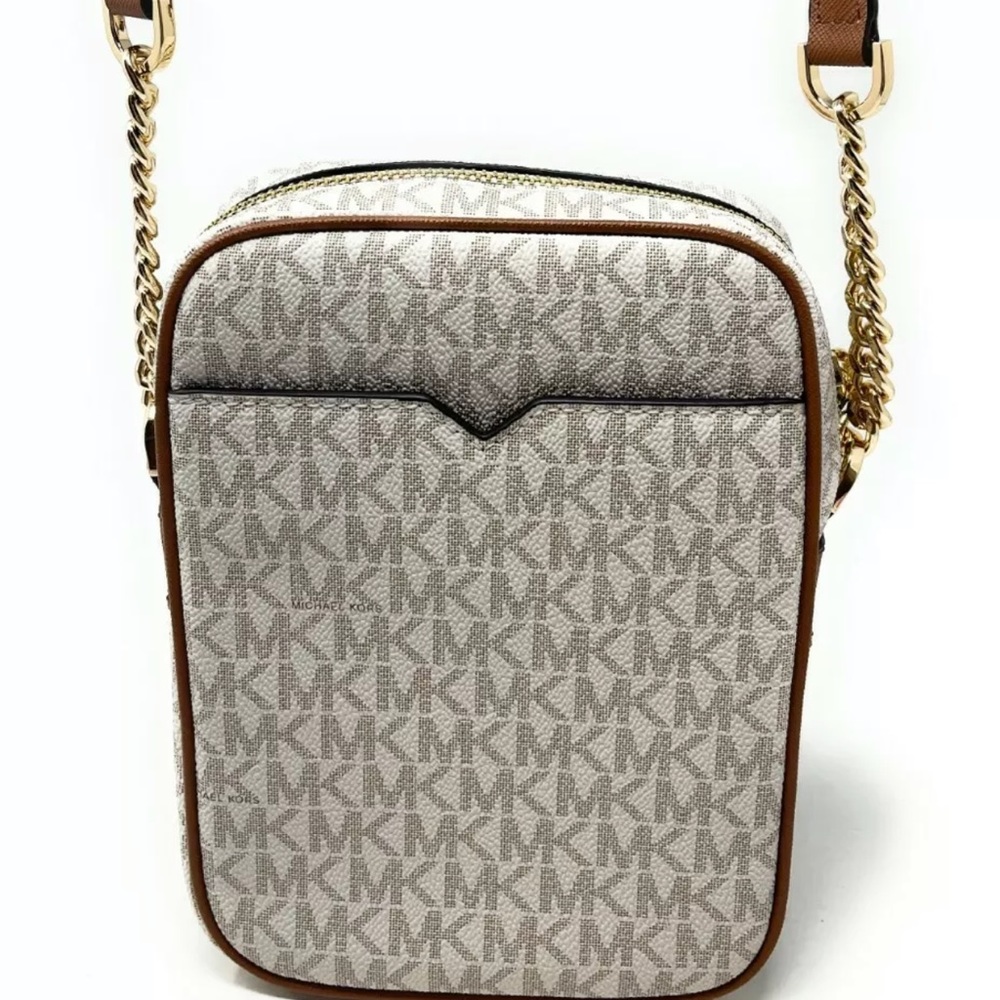 Michael Kors Jet Set Flight Crossbody Vanilla - Picture 6 of 11